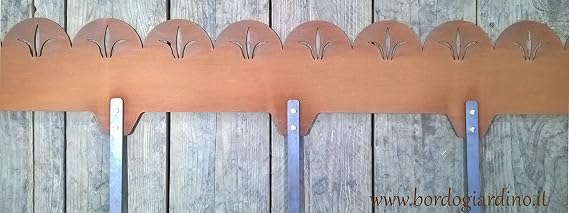 Bordura de acero Corten Modelo lirio: Amazon.es: Jardín