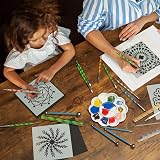 THE TWIDDLERS 35-Piece Mandala Dotting Tool Kit with Acrylic Paint Tray view 2