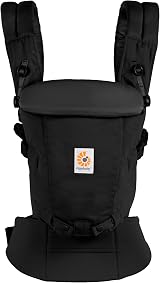 Ergobaby Adapt Carrier SoftTouch Cotton Onyx Black 3 Positions Newborn