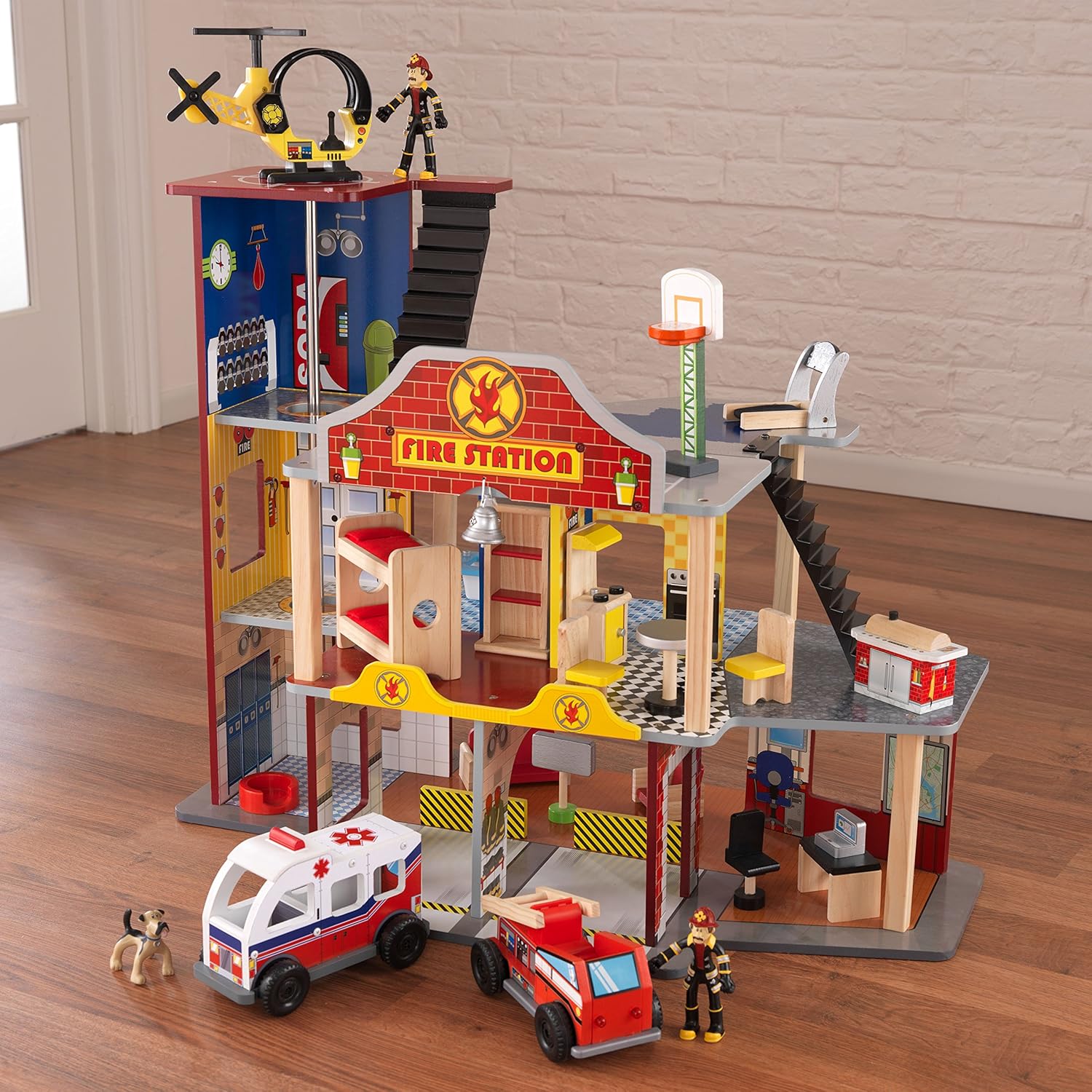 kidkraft firehouse police station