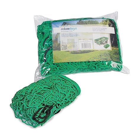 Relaxdays Anhängernetz, Gepäcknetz, zur Ladungssicherung, 2 x 3 m, Containernetz, Sicherungsnetz