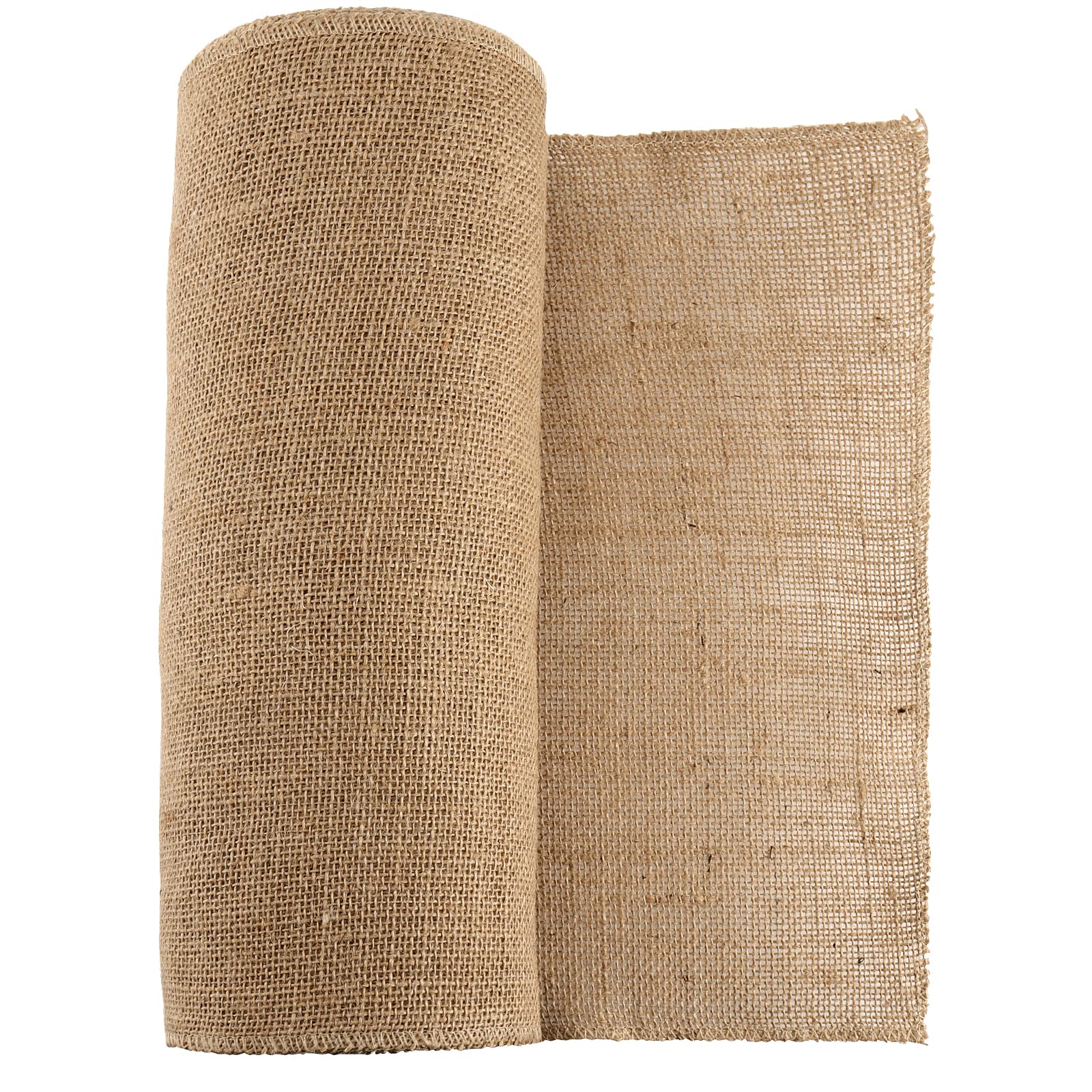 KOHAND 30cm x 10m Natural Hessian Roll, Burlap Jute Fabric Material for Fabric Crafting and Decorating Collages and Models