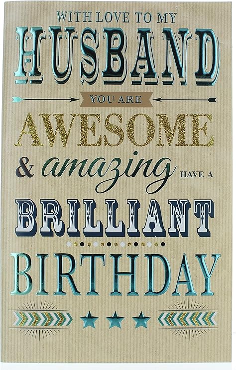 Marito Biglietto Di Auguri Di Buon Compleanno Marrone In Pelle Caffe Scarpe 27 3 X 17 8 Cm Amazon It Casa E Cucina