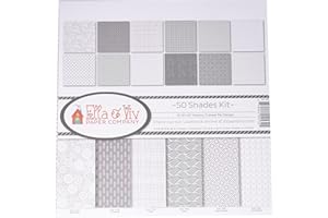 Ella & Viv by Reminisce (ELLLX) 50 Shades Scrapbook Collection Kit, Multi Color Palette, 12x12 inches