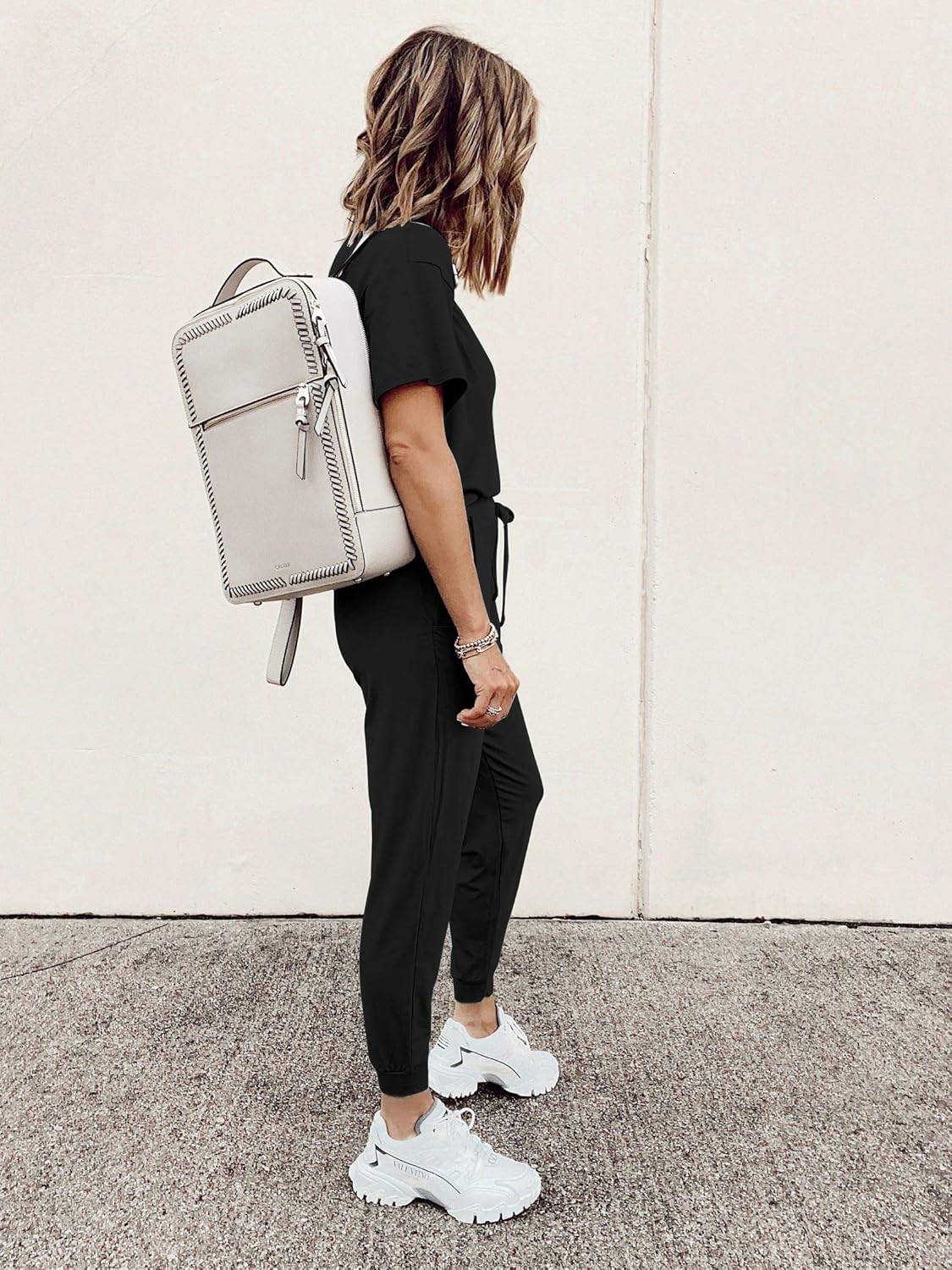 PRETTYGARDEN Women’s Two Piece Outfit Short Sleeve Pullover With Drawstring Long Pants Tracksuit Jogger Set with Pockets at  Women’s Clothing store