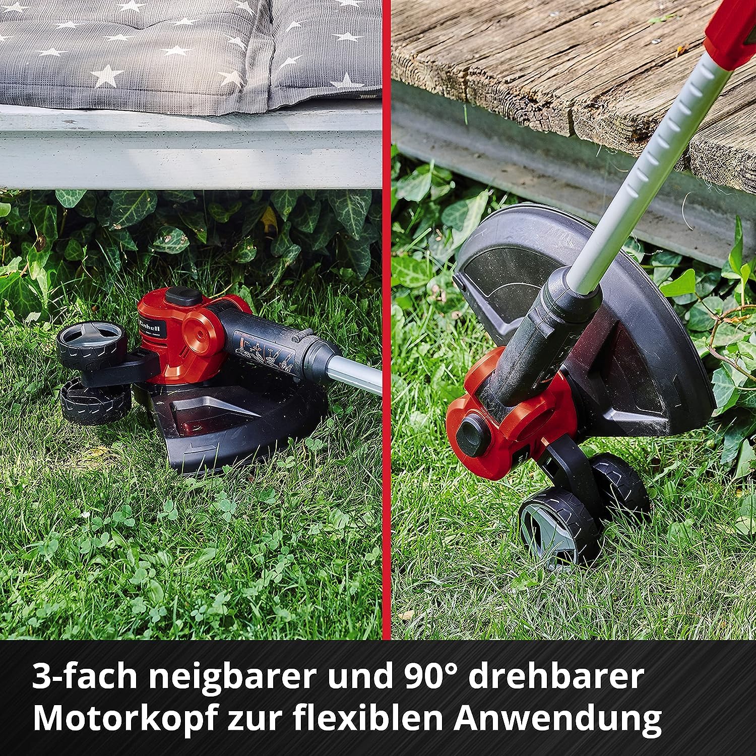 Einhell Akku-Rasentrimmer GE-CT 18/30 Li-Solo Power X-Change (Li-Ion, 18V, Schnittbreite 30 cm, Motorkopf 90° drehbar & neigbar, inkl. Fadenspule, ohne Akku und Ladegerät) 6