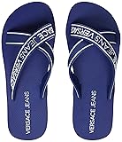 Versace Blue/White Cross Slide for Mens