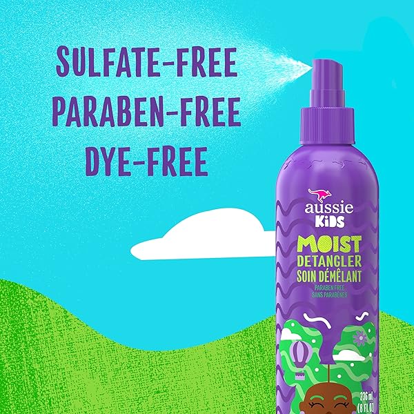 AUSSIE KIDS MOIST DETANGLER FOR KIDS, 8 FL OZ