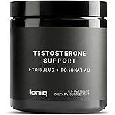 Elite T Formula - Ultra High Potency 200:1 Tongkat Ali, 30:1 Fadogia & 25% Withanolides Ashwagandha - Tribulus with 95% Saponins, Zinc, Boron & Copper - Third-Party Lab Tested - 120 Capsules