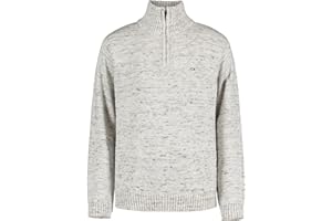 Calvin Klein Boys' Half Zip Pullover Sweater, Ribbed Neckline & Logo Detailing