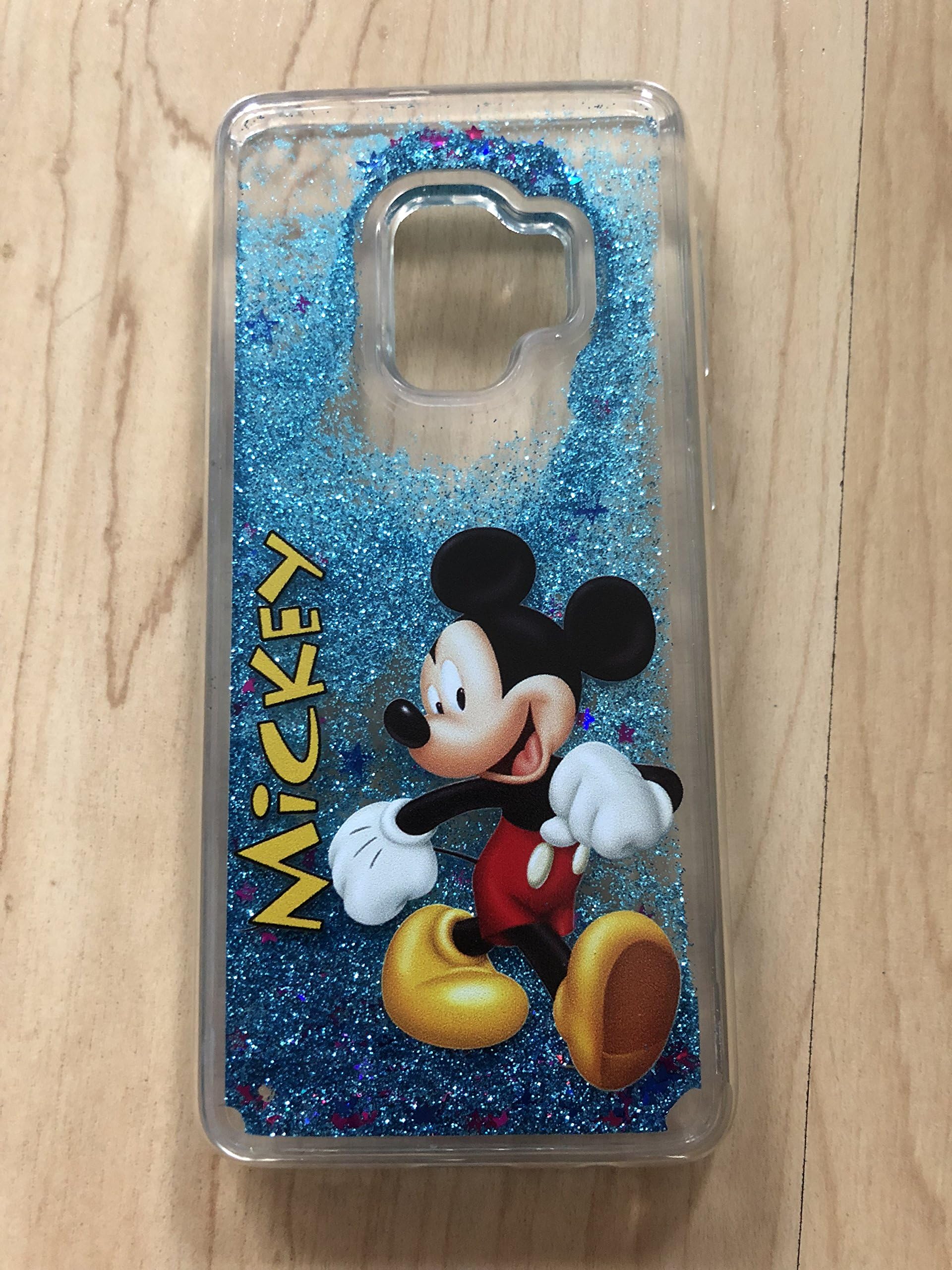Mickey Mouse Sparkle Liquid Glitter Quicksand Case For Samsung Galaxy S9 Plus --Ship From NY# 1