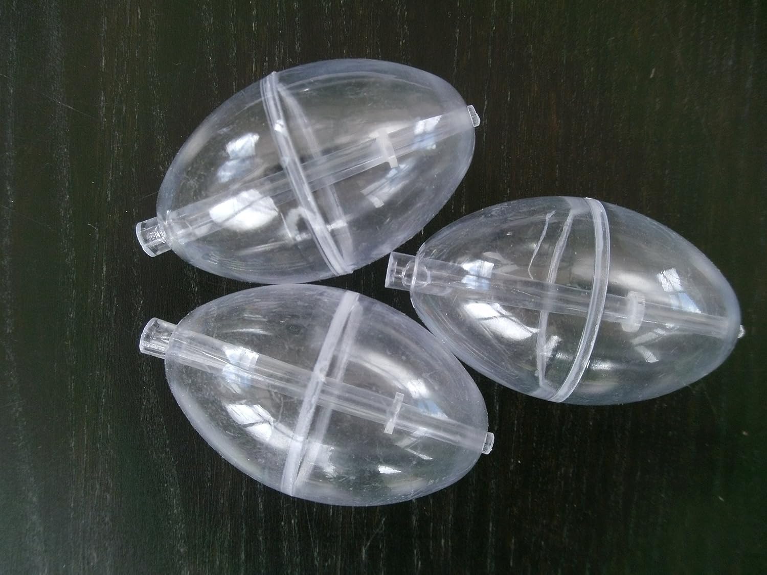 SET OF 3 OVAL INLINE BUBBLE FLOATS SMALL 30mm CLEAR Amazon.co.uk Sports & Outdoors