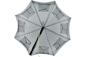 DILVREWA Folded Fishing Trap,Fishing Bait Trap Minnow Trap Crab Trap Minnow Net Crayfish Crawdad Shrimp Net Trap