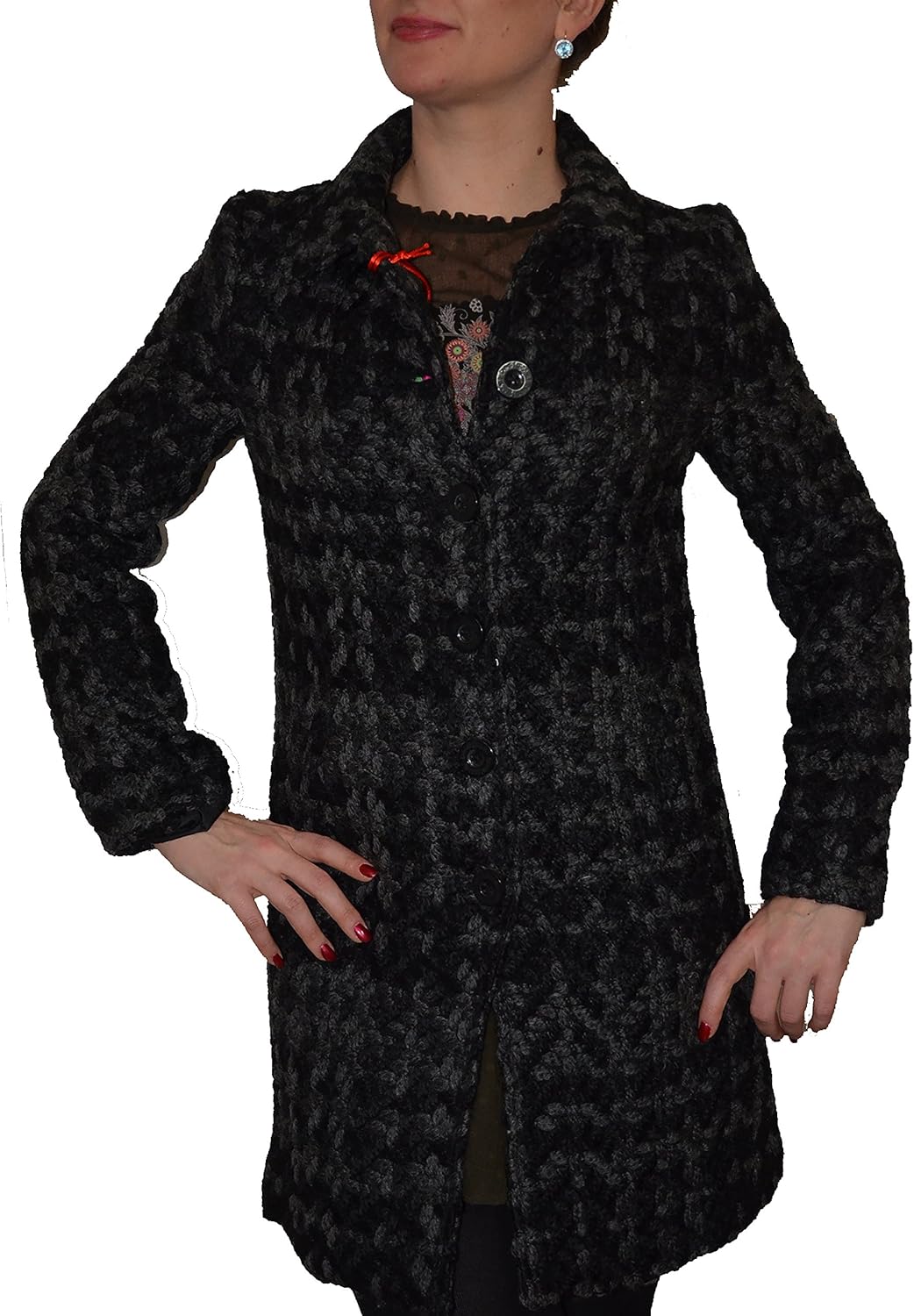 Desigual Women's Trench Coat black Black black M Amazon.co.uk