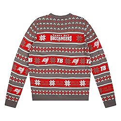 FOCO Standard NFL Big Logo Ugly Sweater, Team Color