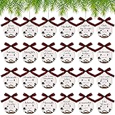 Blulu 24 Pcs 2026 Names of Jesus Advent Christian Christmas Hanging Ornaments Bulk Religious 3 Inch Wood Ornaments with Savior Names for Christmas Tree Decoration(Brown and Black,Round)
