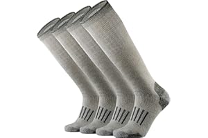 ONKE Men's Merino Wool Cushion Over the Calf Socks Heavyweight OTC Knee High Hiking Hunting Thermal Winter Western Work Boots