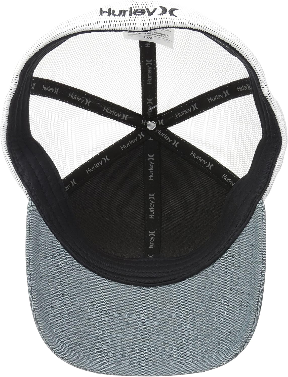 Hurley Men's Black Textures Baseball Cap: Clothing