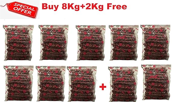Pets Empire Dog Chew Sticks, Mutton, 8 kg (Free 2 kg)