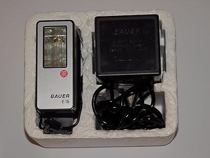 Elektronenblitzgerät - Ultrablitz BAUER E16 - Blitzlicht aufsteckbar für viele Kameras - für analoge Spiegelreflexkameras ## 