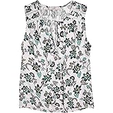 Loft Ann Taylor Women's Mixed Media Tie-Neck Shell Tank