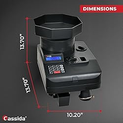 Cassida Heavy-Duty Coin Counter/Off-sorter