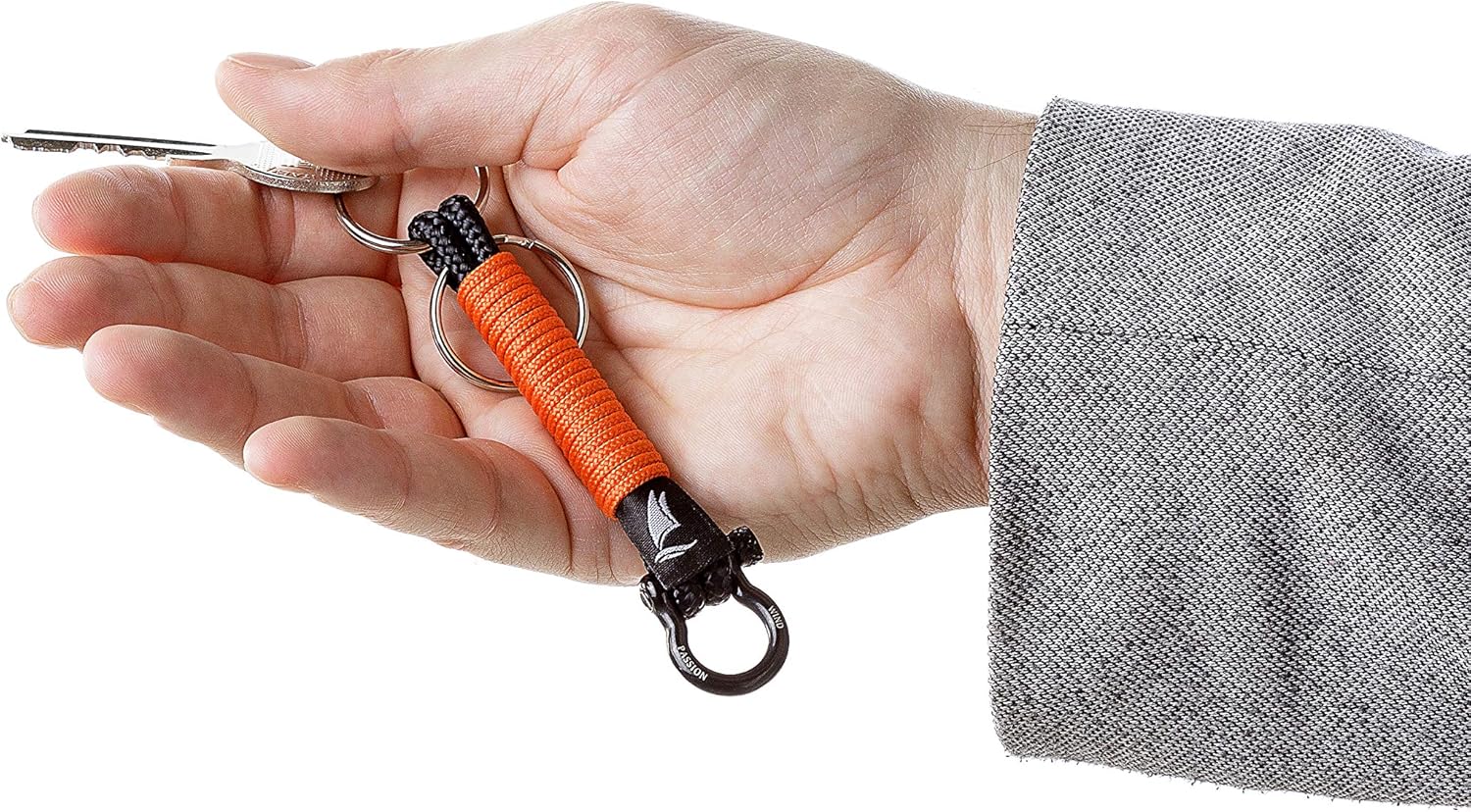 Wind Passion - Paracord Nautical Keychain for Men & Women Who Love Adventures, Orange - Image 3