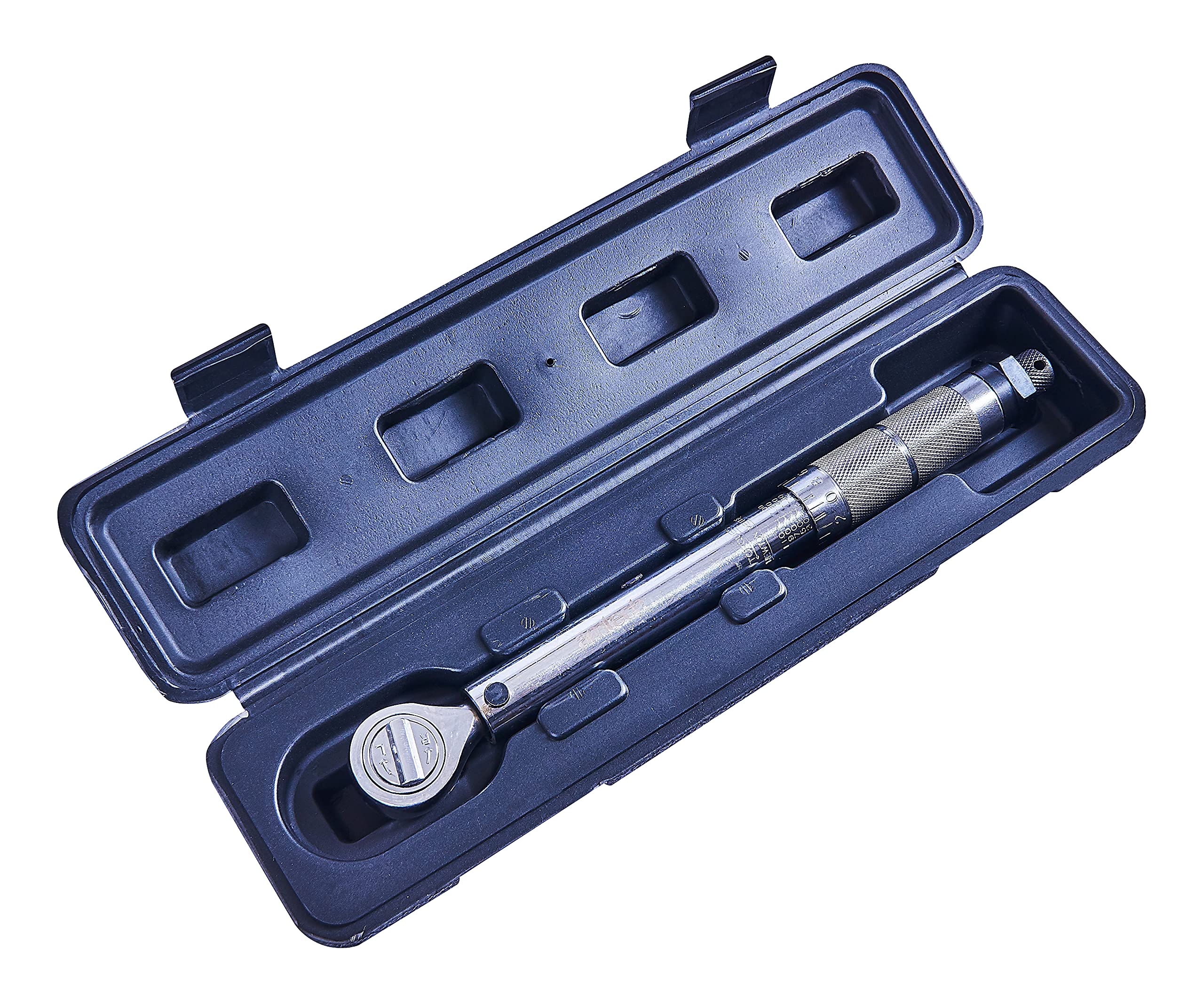 Amtech 3/8" Torque Wrench, Chrome Plated Steel with 19-110 Nm Range, 41-Tooth Ratchet & Locking Screw, Reversible Drive with Storage Case for Automotive & DIY Precision Work