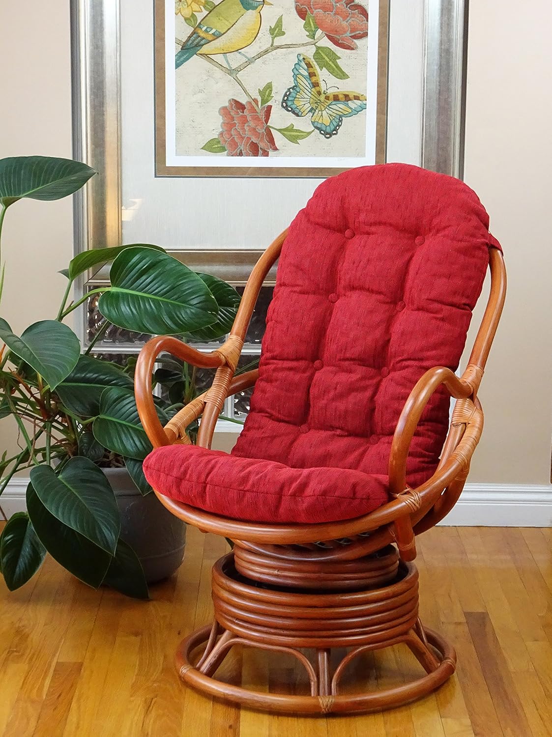 Best papasan swivel lounge chair and cushion