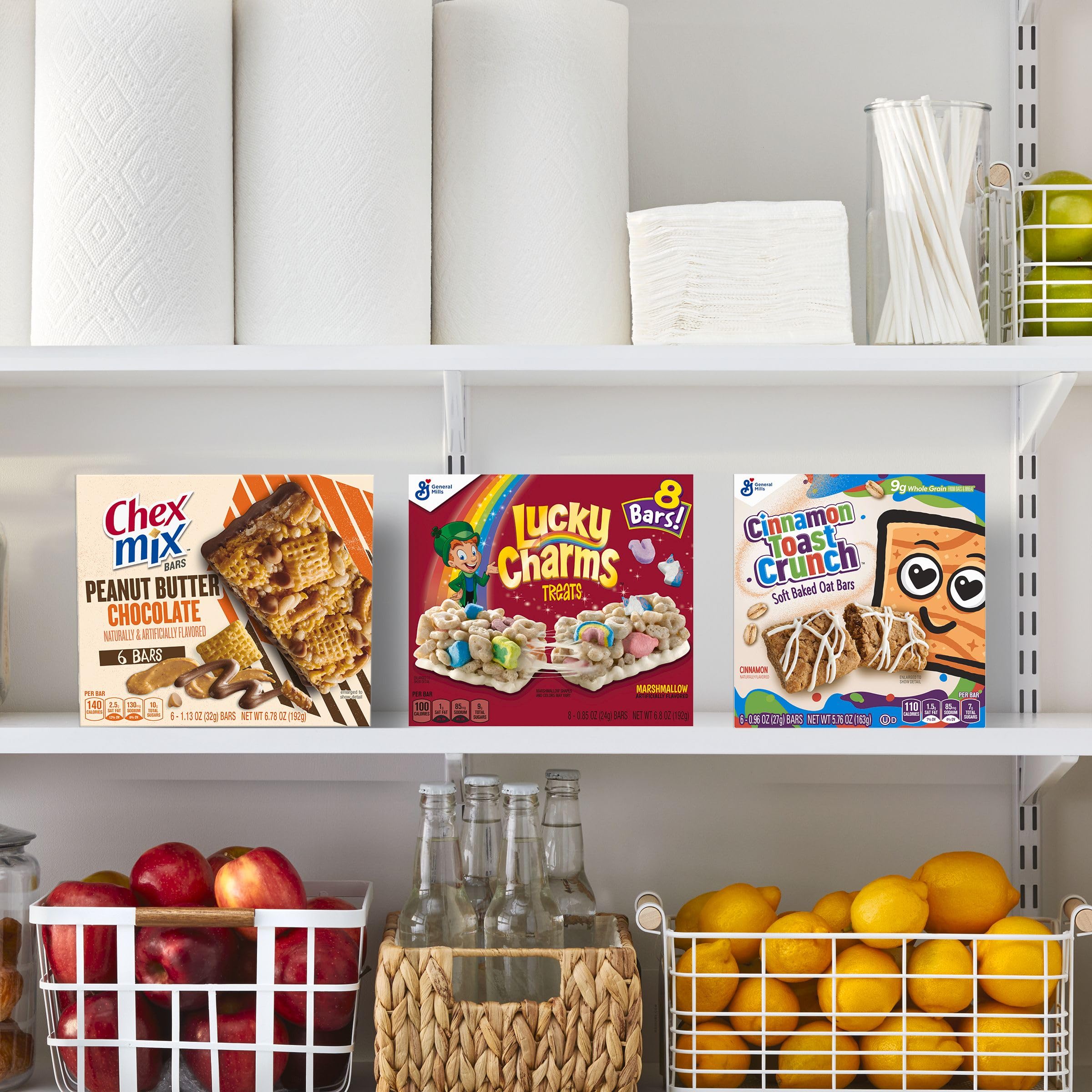 Cinnamon Toast Crunch Cereal Treat Bars, Snack Bars, 8 Ct, 6.8 oz