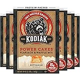 Kodiak Cakes Protein Pancake Power Cakes, Flapjack and Waffle Baking Mix, Buttermilk, 20 Oz, (Pack of 6)