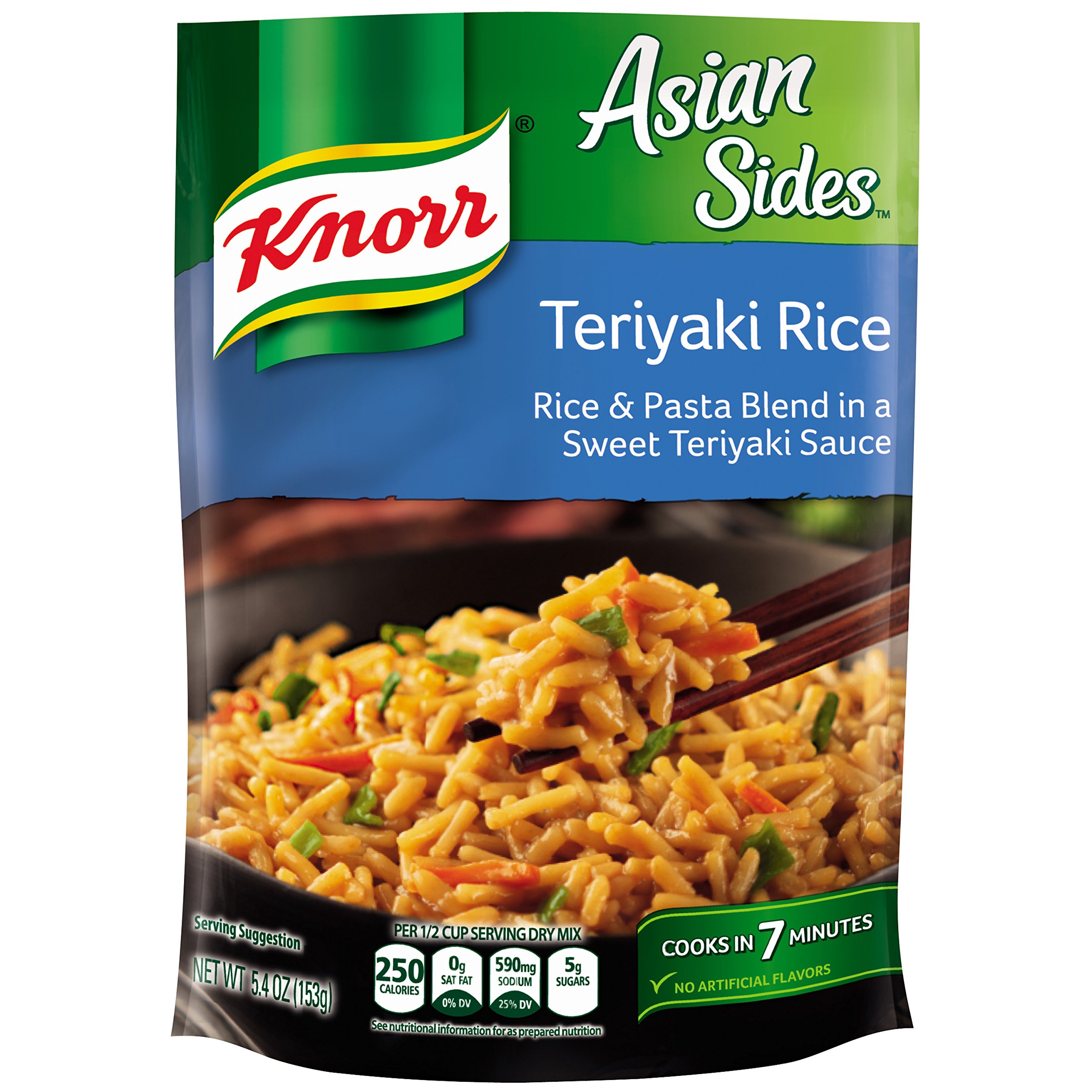 Knorr, Rice Sides, Flavor, 5.4oz Pouch (Pack of 6) (Choose Flavors Below) (Asian