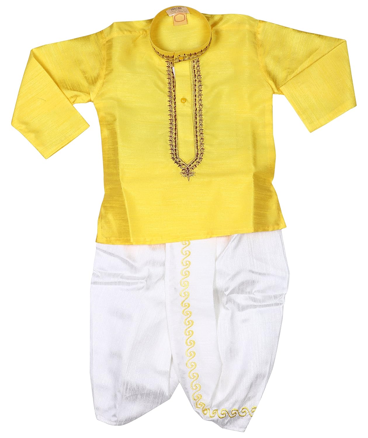 yellow kurta pajama for baby boy