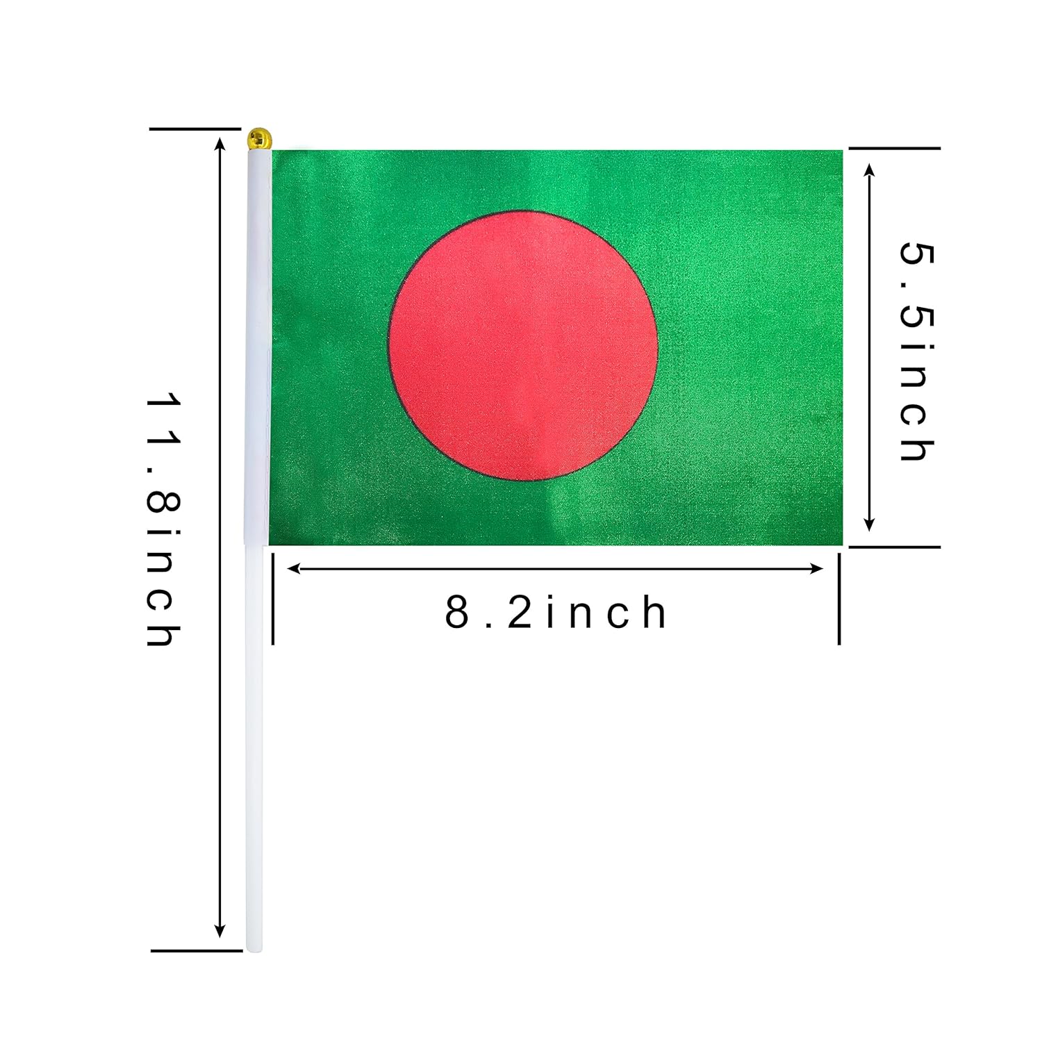 50 Pack Philippines Flag Stick Flags - 8.2x5.5 Inch Hand Held Flags For Parades & Events