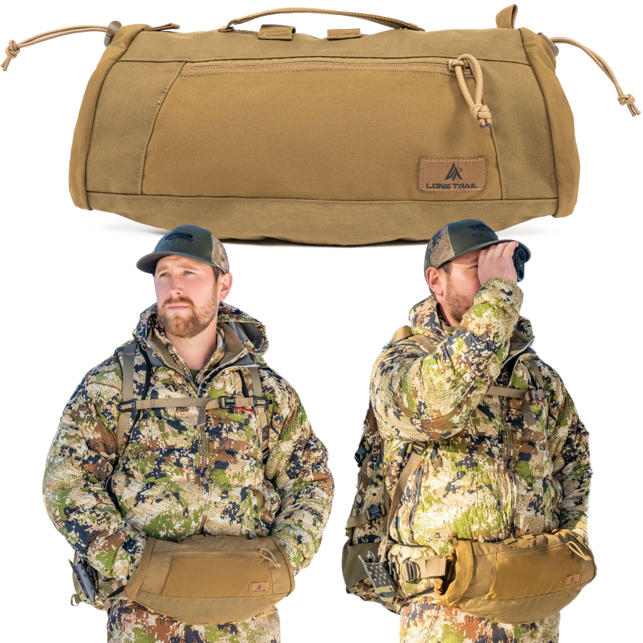 thumbnail image 2 of Lone Trail Camo Hand Warmer Pouch - Waist Wearing, Hands-Free For Hunting & Hiking 2 of 14