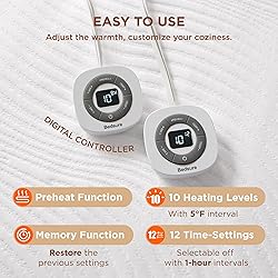 Bedsure Heated Mattress Pad King - Bed Warmer with