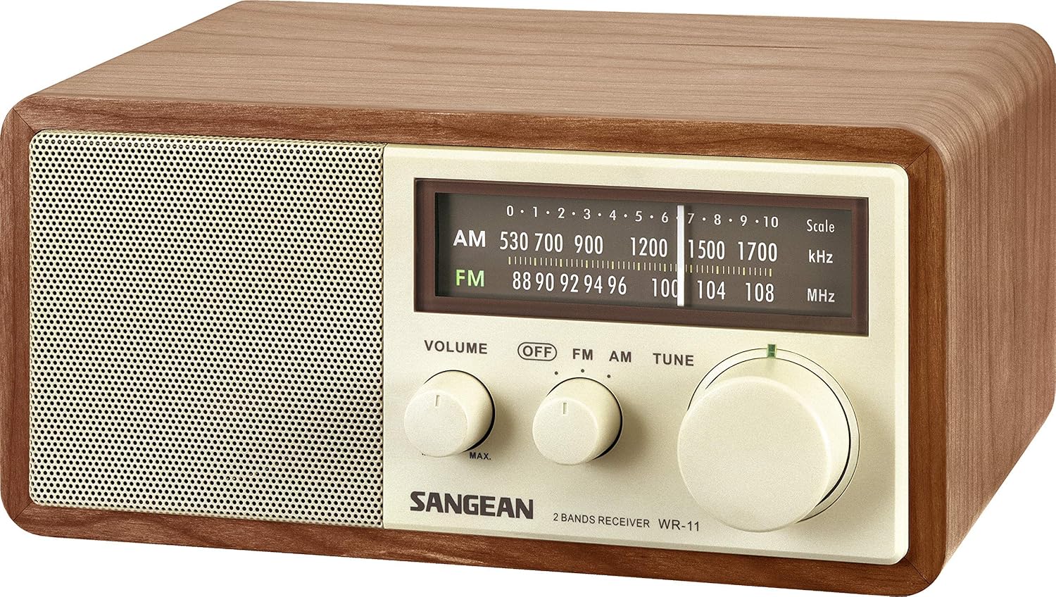 Sangean WR-11 Wood Cabinet AM/FM Table Top Analog Radio: Home Audio & Theater