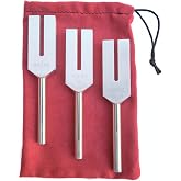 Angel Tuning Forks for Healing - Made in the USA - 4160 hz, 4225 hz &amp; 4096 hz (aka Crystal Tuner), Connect with Higher Energies and Frequencies - Sound Healing Instrument &amp; Sound Therapy Instruments