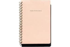 Kunitsa Co. Food and Exercise Journal for Women - Track Meals, Nutrition, and Weight Loss, 90 Days, Pink, 8.5 x 6 Inches