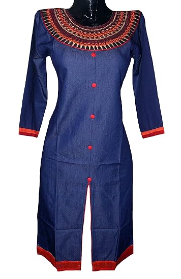 stylish denim kurti