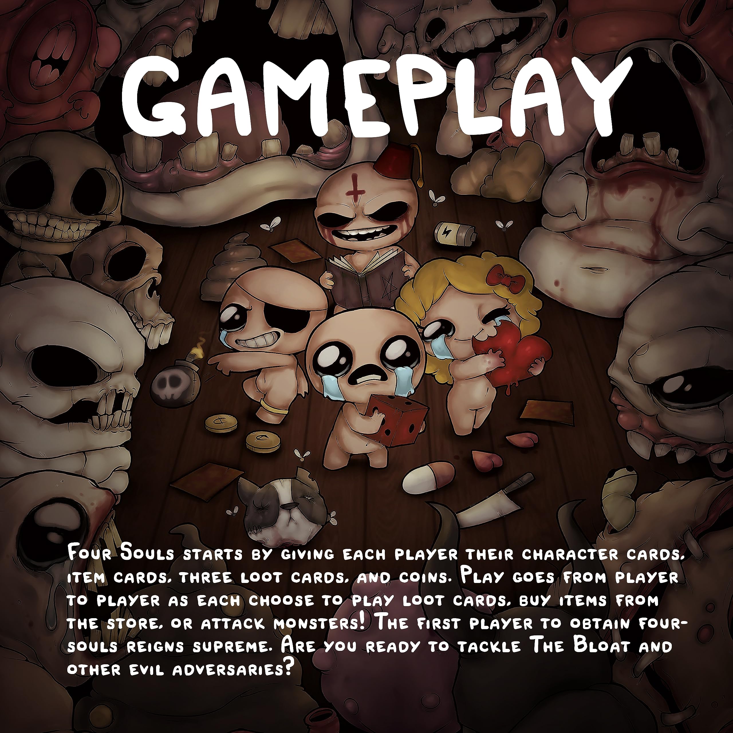 Maestro Media: The Binding of Isaac: Four Souls (2nd Edition) - Strategy Card Game, Officially Licensed, Ages 13+, 1-4+ Players, 30 Min