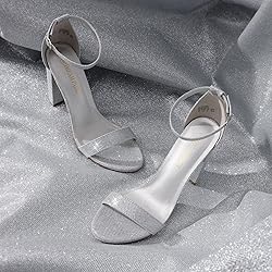 DREAM PAIRS Womens Hi-Chunk High Heel Pump Sandal