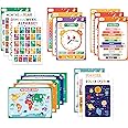 Magic Scholars Educational Posters, 18 Bundle Pack, Classroom Decor for Kids, abc Learning for Toddlers, Kindergarten, Pre Sc
