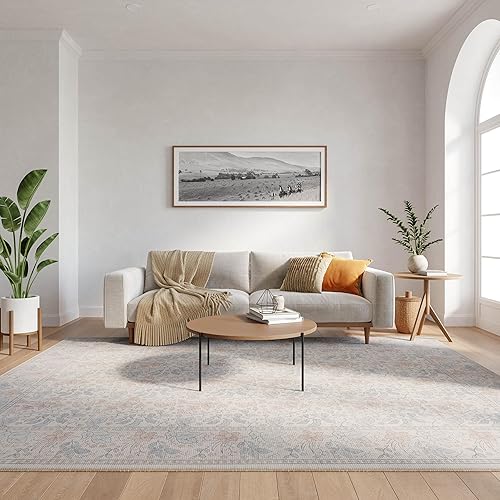 Nourison Home Botanical Washables Ivory Multicolor 7'6" x 9'10" Area Rug - Easy Clean, Non Shedding, Bed Room, Living Room, Dining Room, Kitchen (8' x 10') - Amazon deal for $135.36