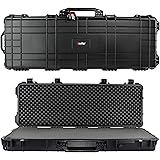 Eylar 44 Inch Protective Roller Tactical Rifle Hard Case with Foam, Mil-Spec Waterproof & Crushproof, Two Rifles Or…