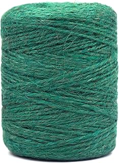 KINGLAKE 200 m Schnur Garten Grün Bastelschnur Bindfaden Garten Jute Seil für Floristik, Garten, Geschenke, Dekoration, Bündelung und Recycling