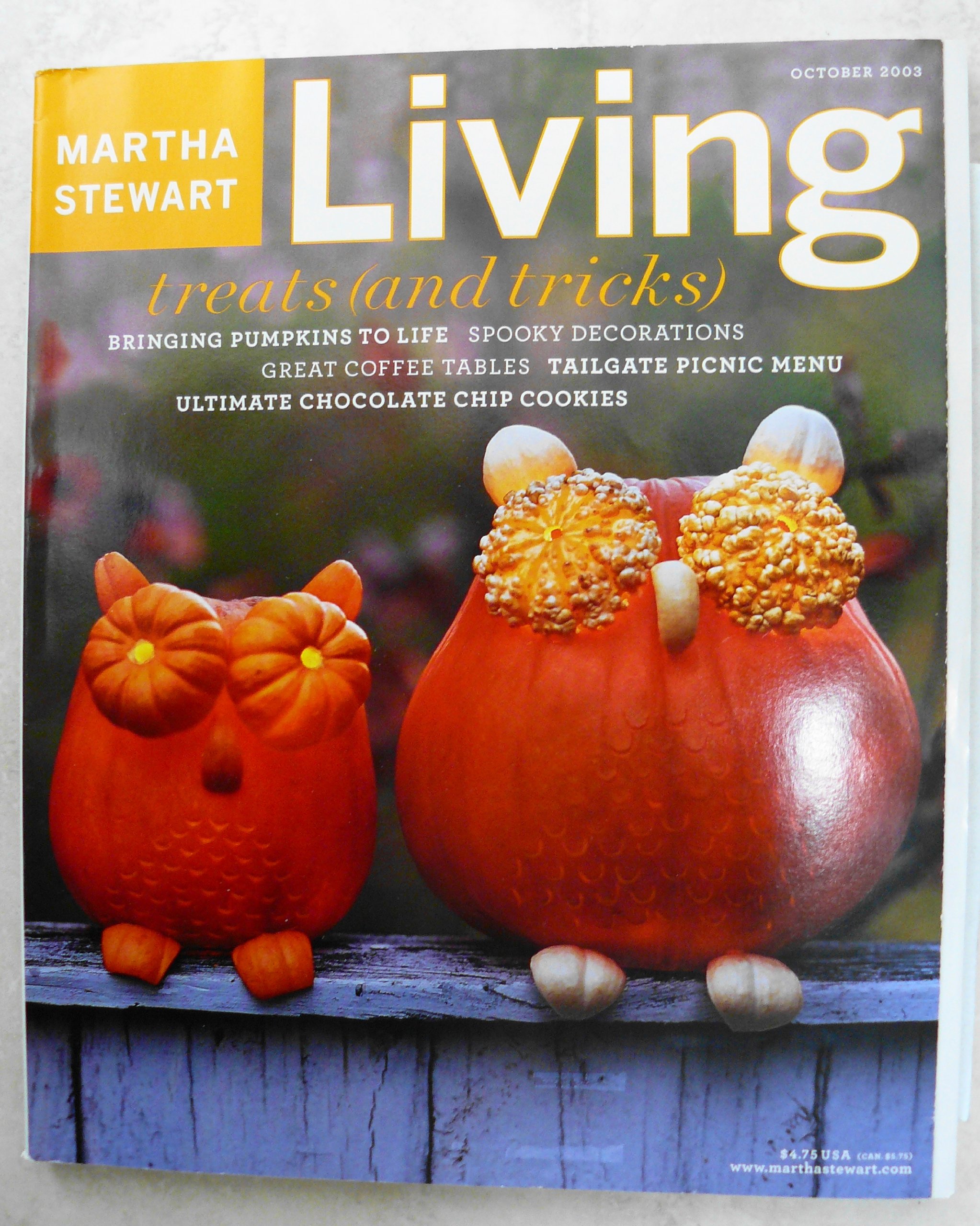 Martha Stewart Living Magazine October 2003 Halloween Spooky