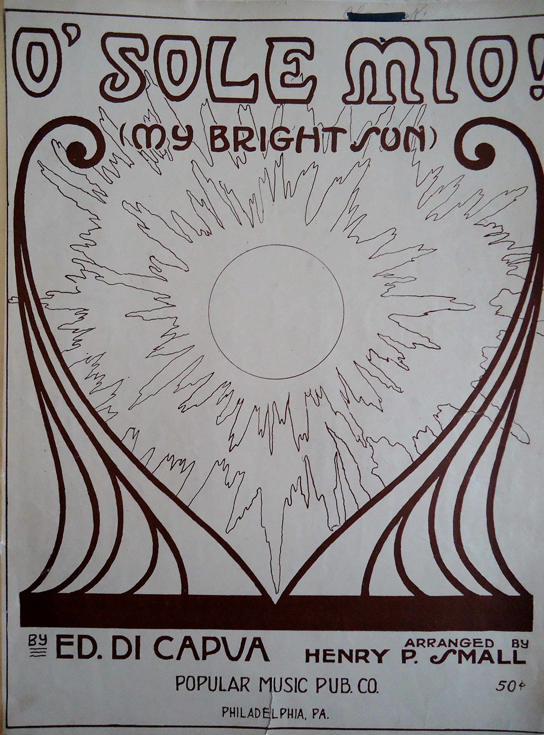 ... Sun): O\u0027 Ed. Arranged Bright Capua, (My Mio! by Di Sole