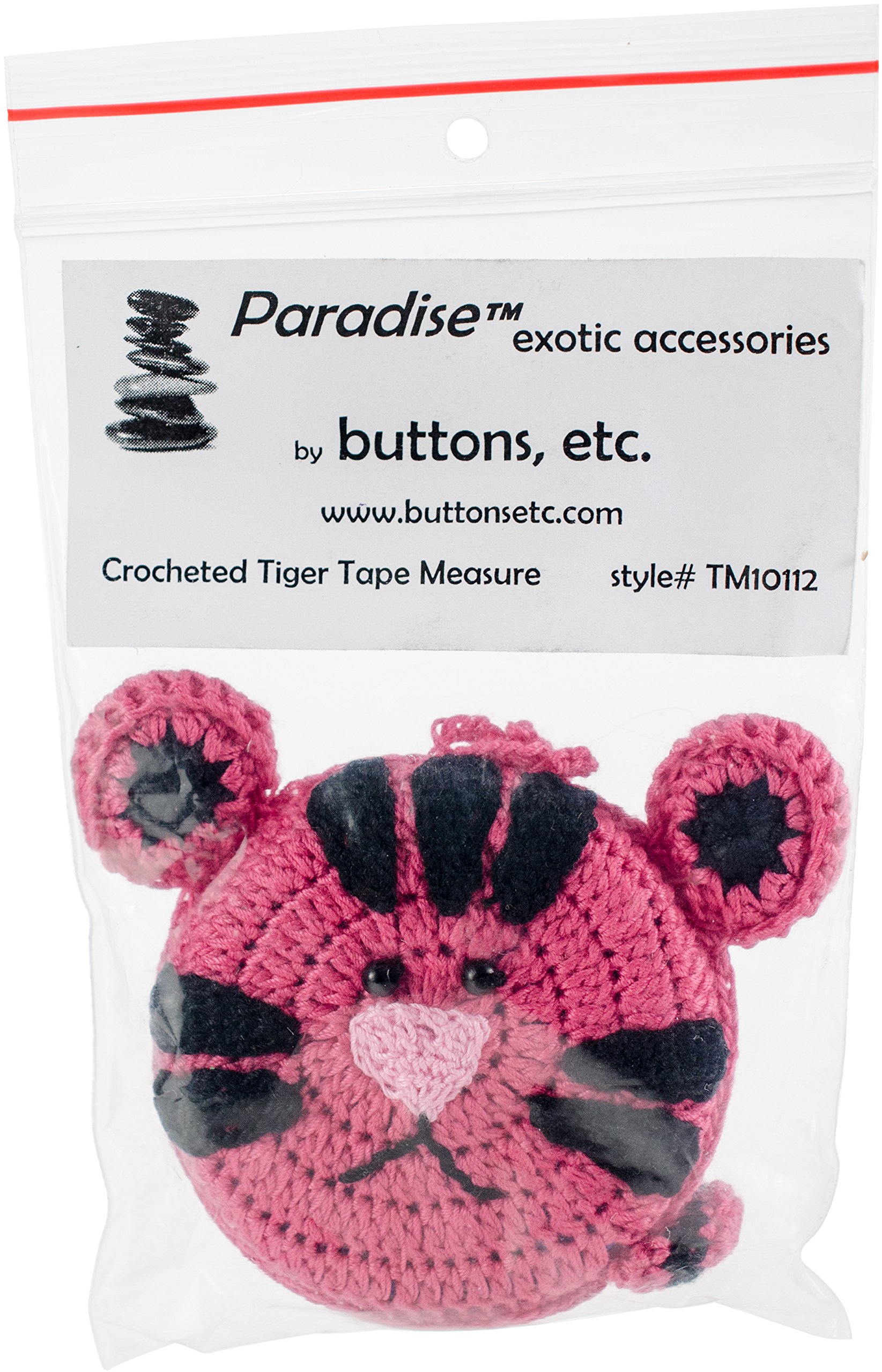 Paradise Exotic Shawl Pin Paradise Crocheted Tape Measure 60", Multi-Colour, 6.35 x 7.62 x 1.78 cm