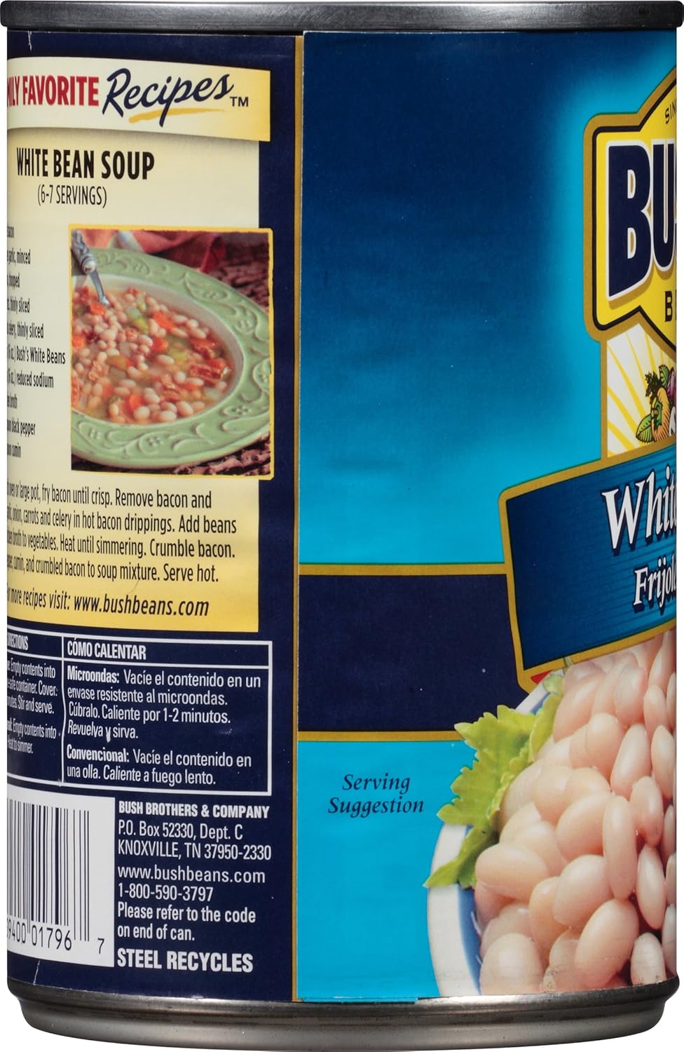 Amazon.com : Bushs Best White Beans, 16 oz (12 cans ...